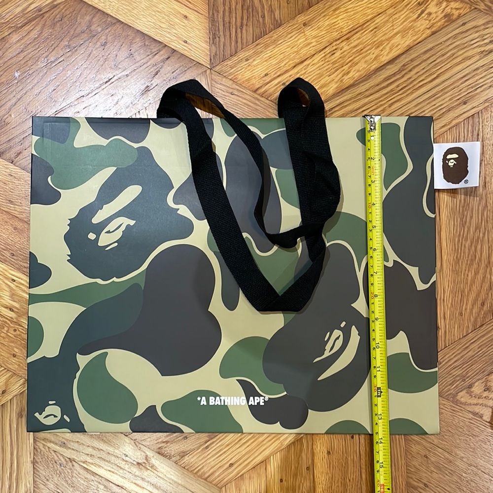 Bape label design large shopping bag
